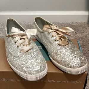 keds x kate spade new york glitter sneakers